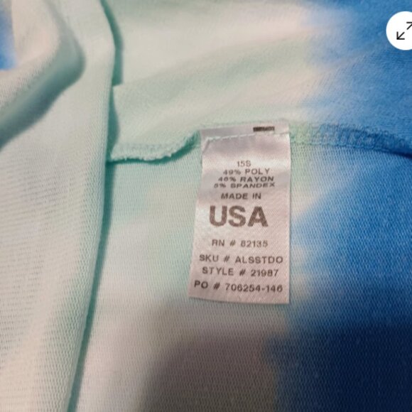 Fresh Produce Womens Med/LG Blouse Long Sleeve Flowy High Low Hem Top D24 - Picture 10 of 12